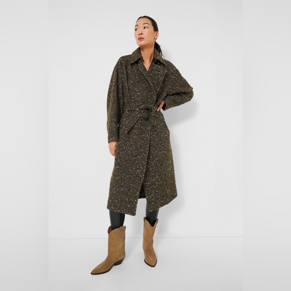 Isabel Marant Etoile Horia Wool‎ Wrap Coat Size 36 (4) NWT